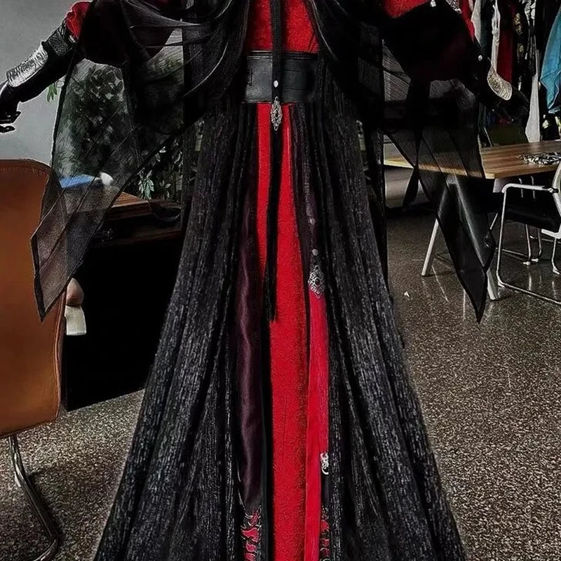 Chinese TV Series TGCF Tian Guan Ci Fu Xie Lian Hua Cheng Cosplay Costume Hua Cheng Cos Dress Hanfu Full Set Anime Clothes