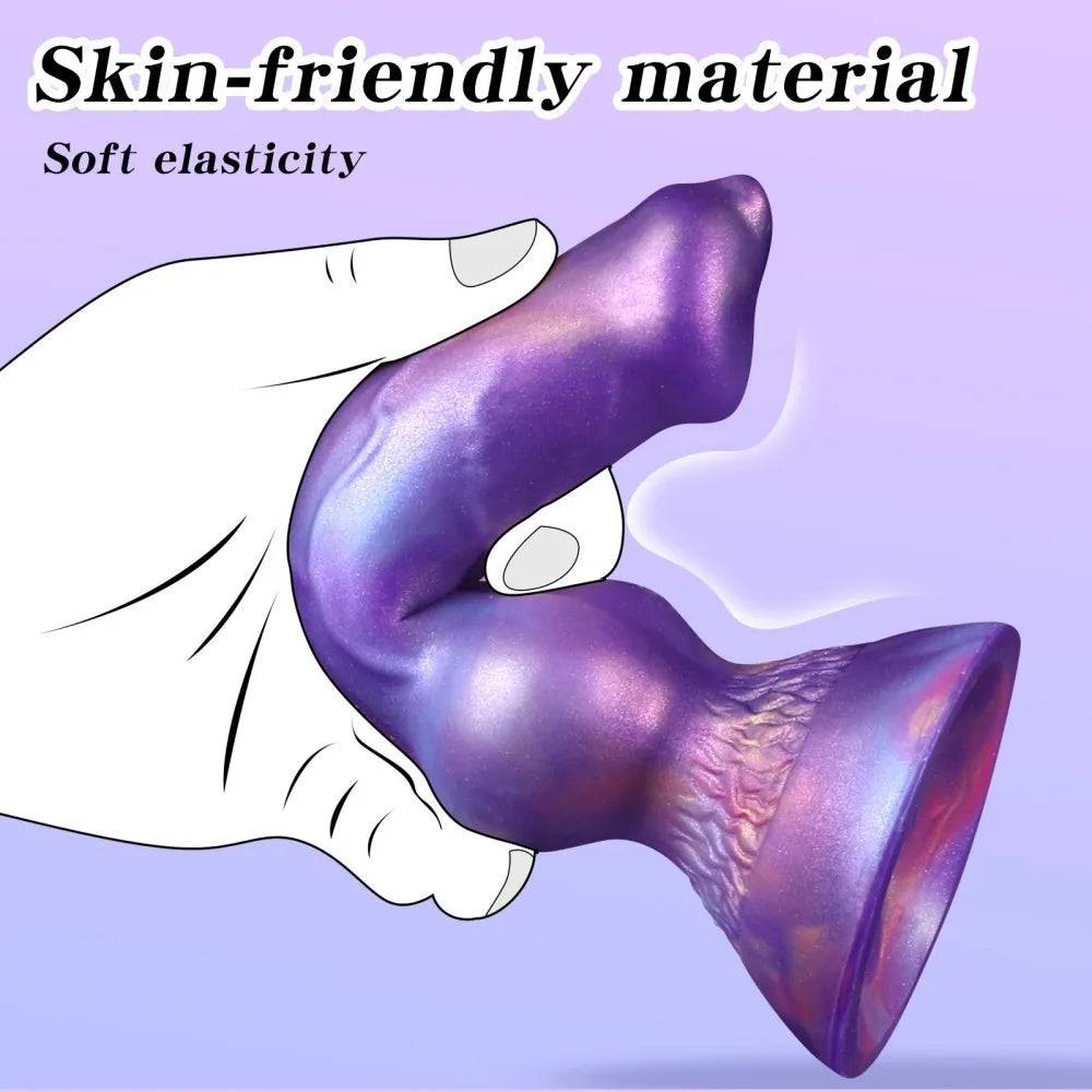 Realistic Dog Dildo With Squirting Enema Soft Silicone Suction Cup Water Syringe For Anal Play Vaginal Cleaning Adult Sex Toys
