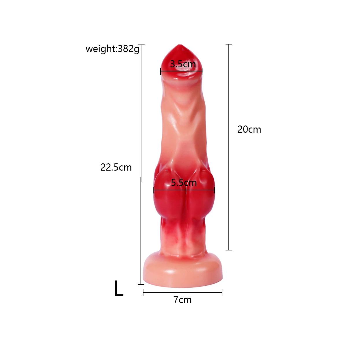 Large Animal-Style Dildo & Anal Plug