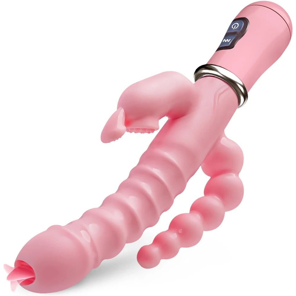 Rabbit Vibrator with Clitoral Suction