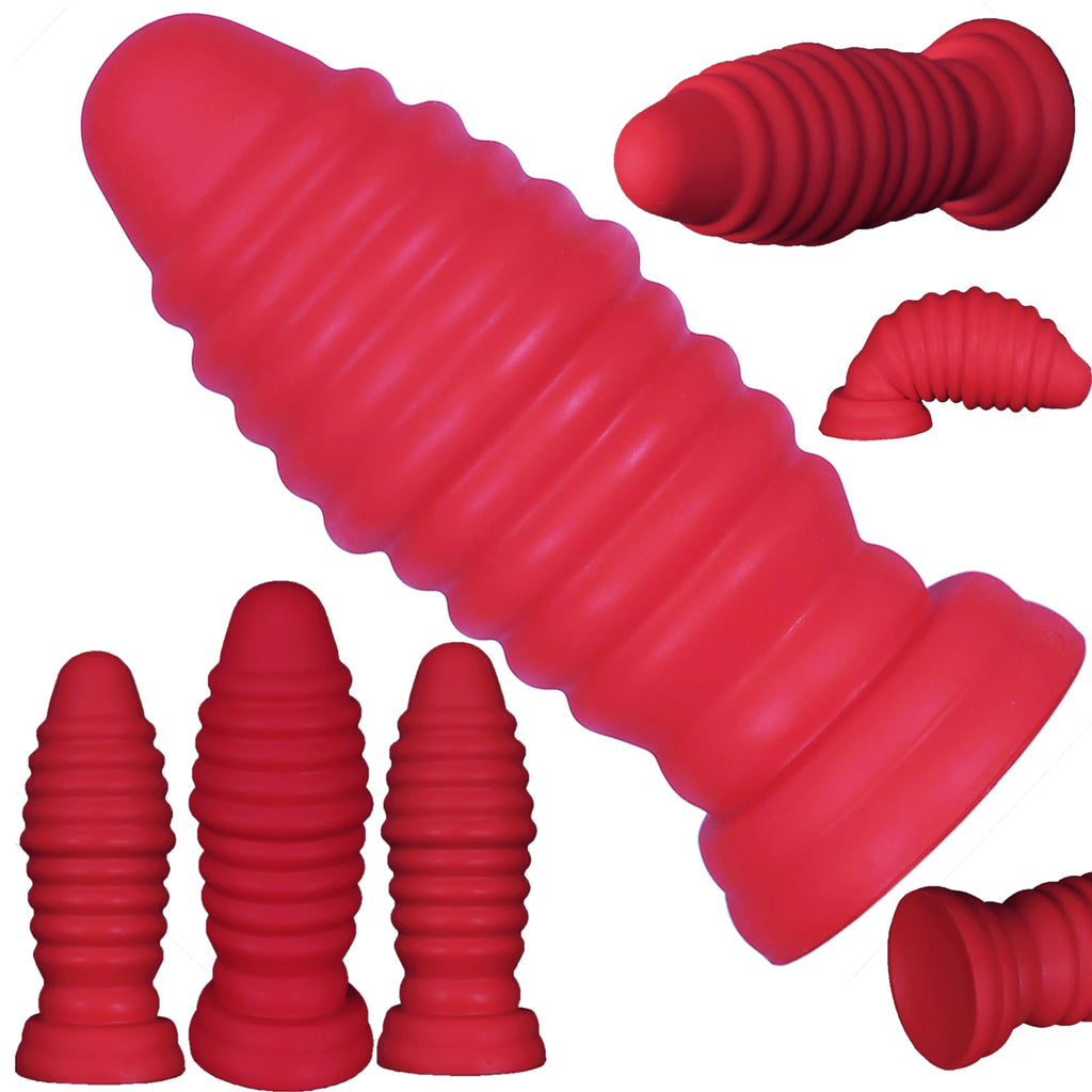 Rotating Bolt-Style Silicone Anal Plug