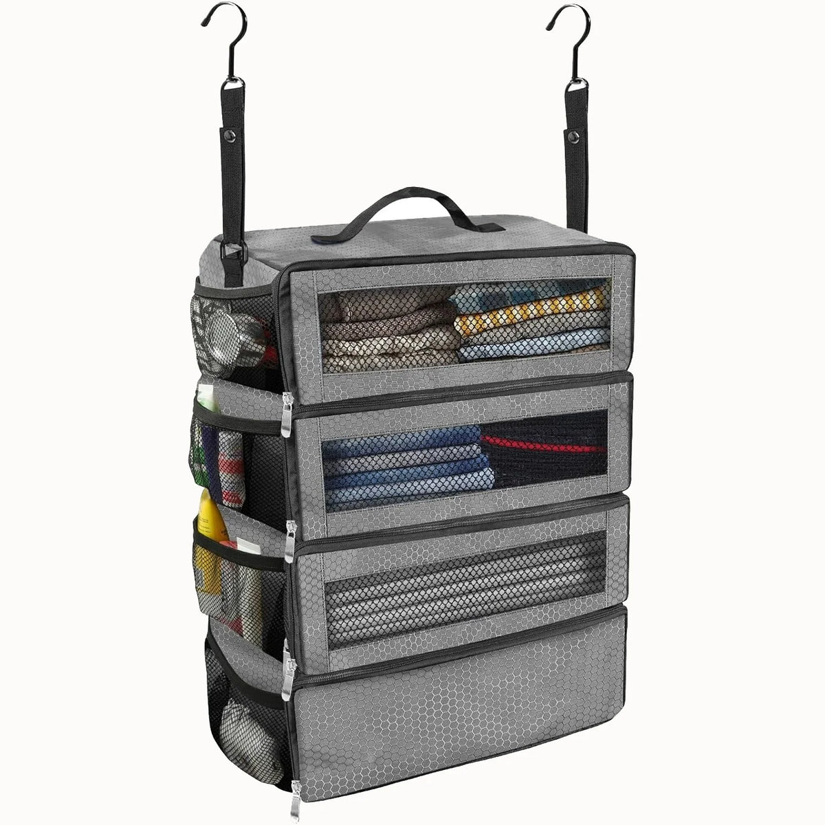 Collapsible Hanging Suitcase Organizer Shelves