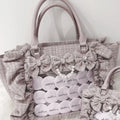 Ruffle Bow Transparent Ita Bag