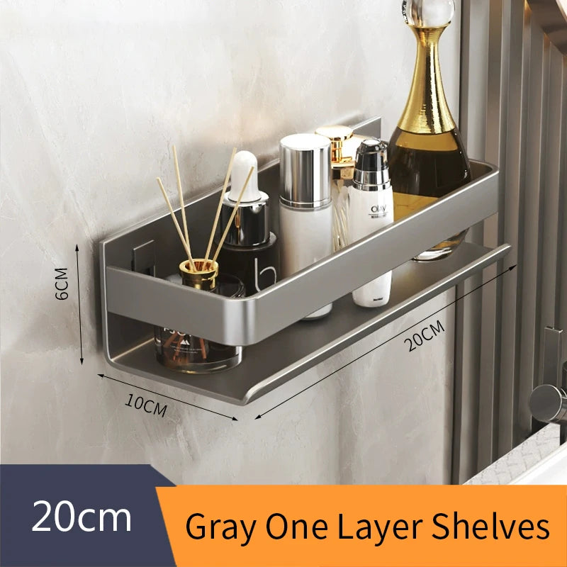 30–50 cm Aluminum Bathroom Storage Shelf