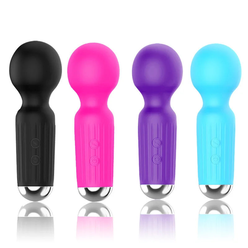 20-Speed USB-Rechargeable Mini Wand Vibrator