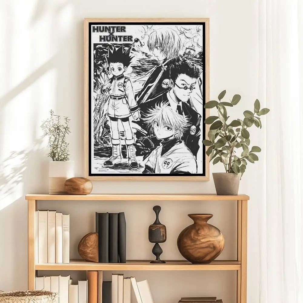 1pcs H-Hunter x hunter Paper Print Home Living Room Bedroom Entrance Bar Cafe Art Painting Decoration