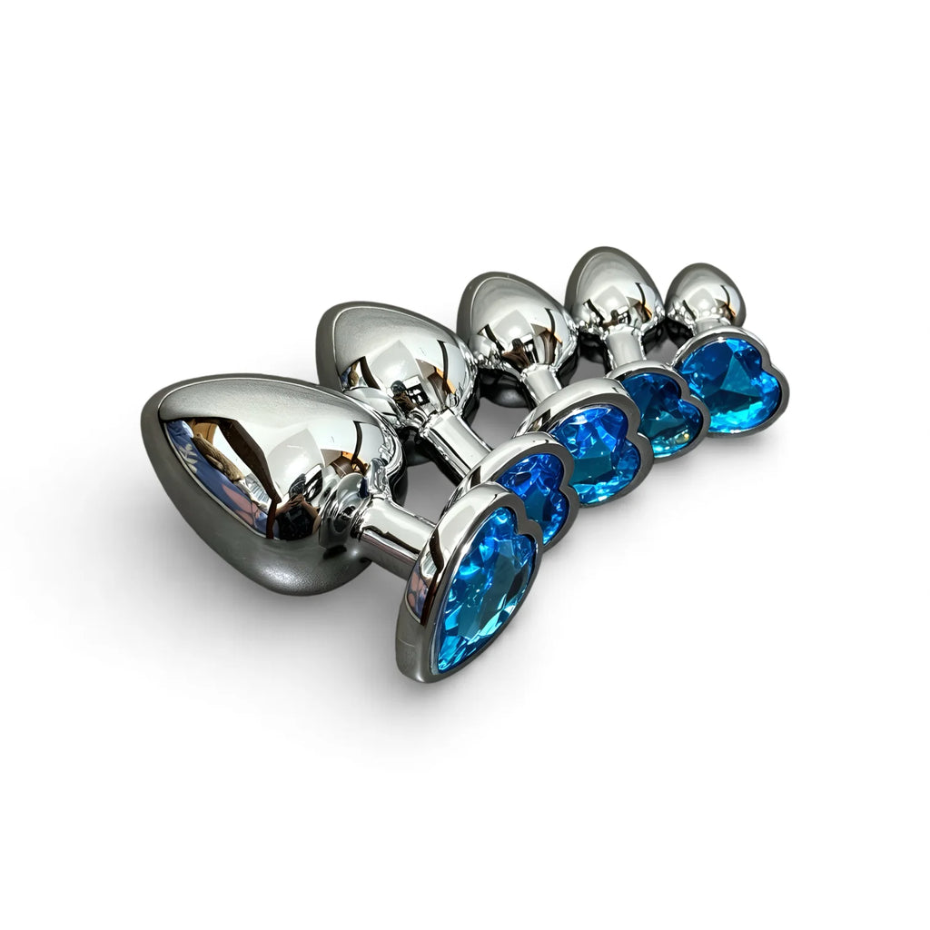 Jewelry-Base Metal Anal Plug Set – 5 Sizes