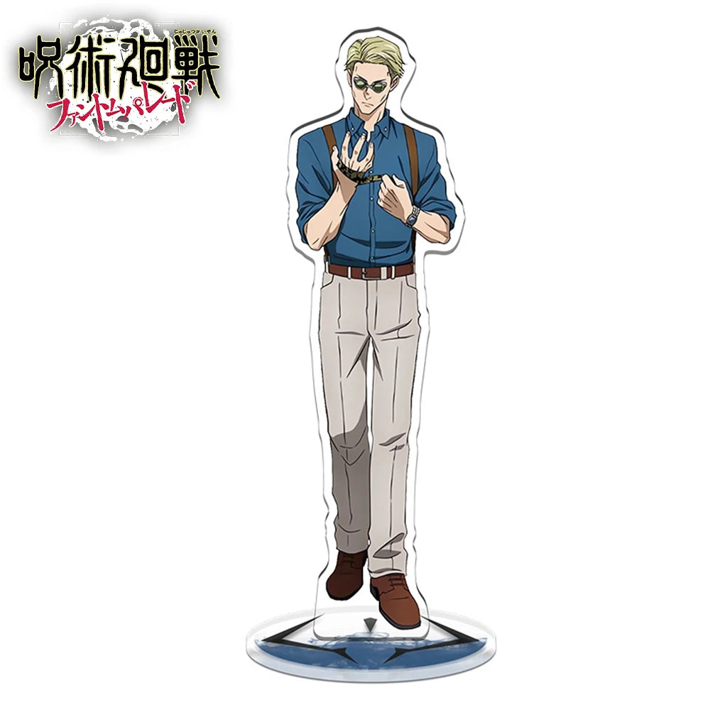 1PCS Anime Jujutsu Kaisen Yuji Itadori Satoru Gojo Stand Model Plate Desk Decor Standing Sign Game Fans Gift