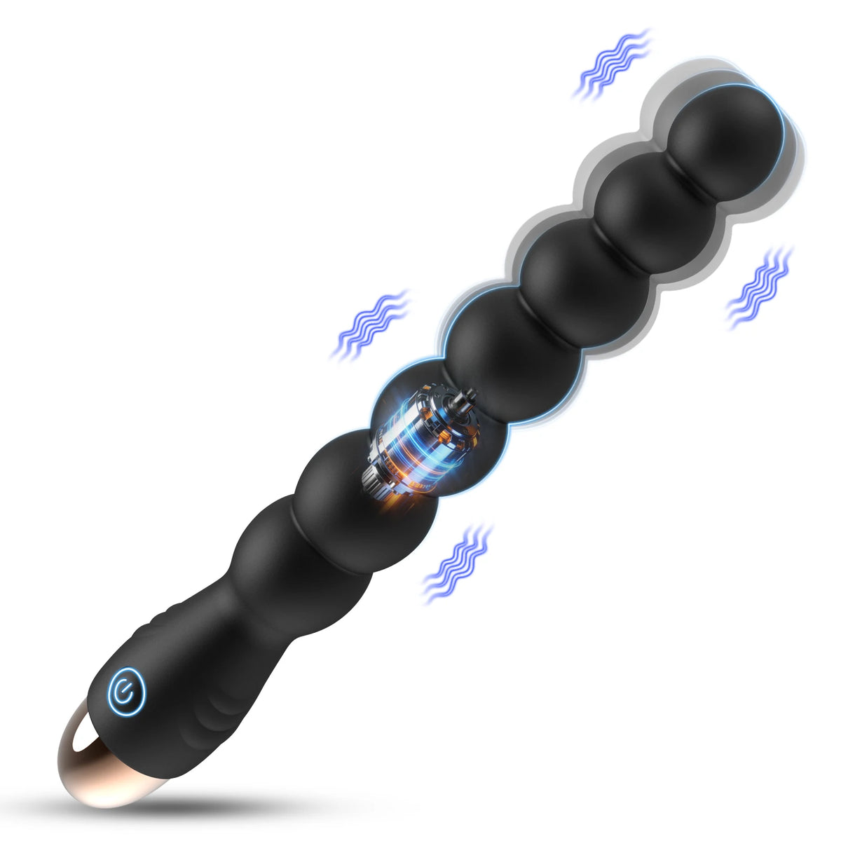 Vibrating Silicone Anal Bead Prostate Massager