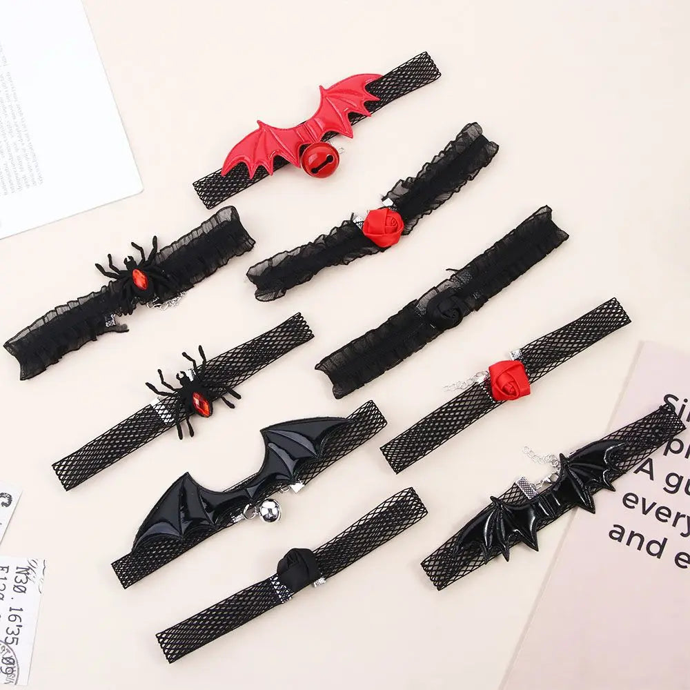 Fashion Sexy Bat Women Choker Spider Party Gifts Neck Collar Lace Choker Goth Necklace Gothic Choker
