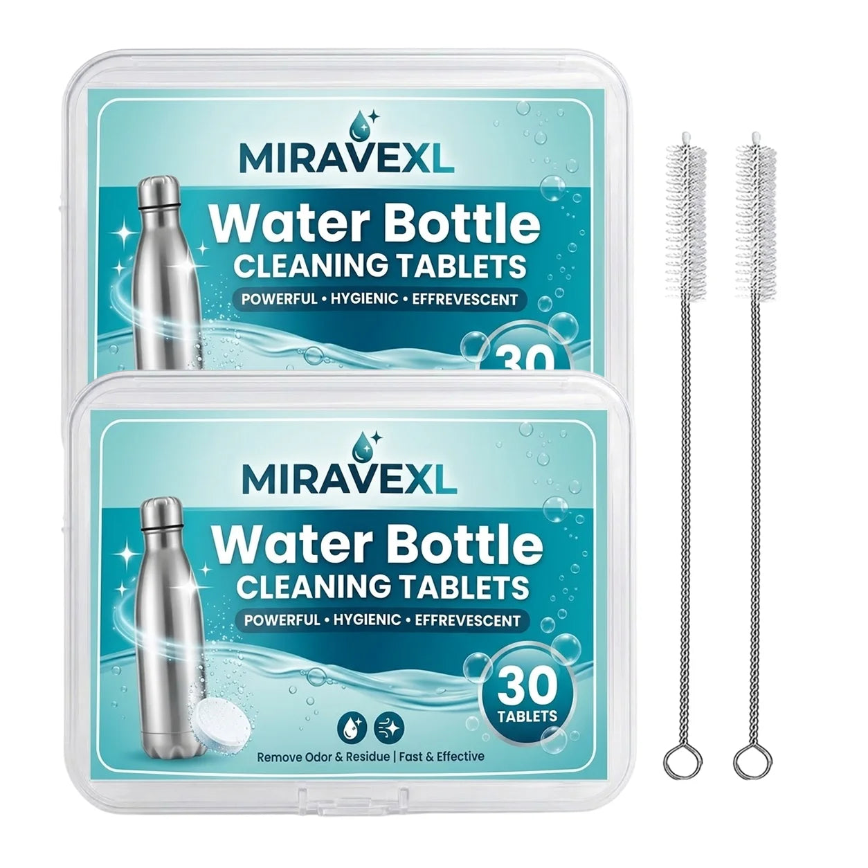Water bottle cleaning tablets Tumbler Insulated & Reusable Water Bottles Removes Stubborn Stains &OdorsIncludes a straw brush