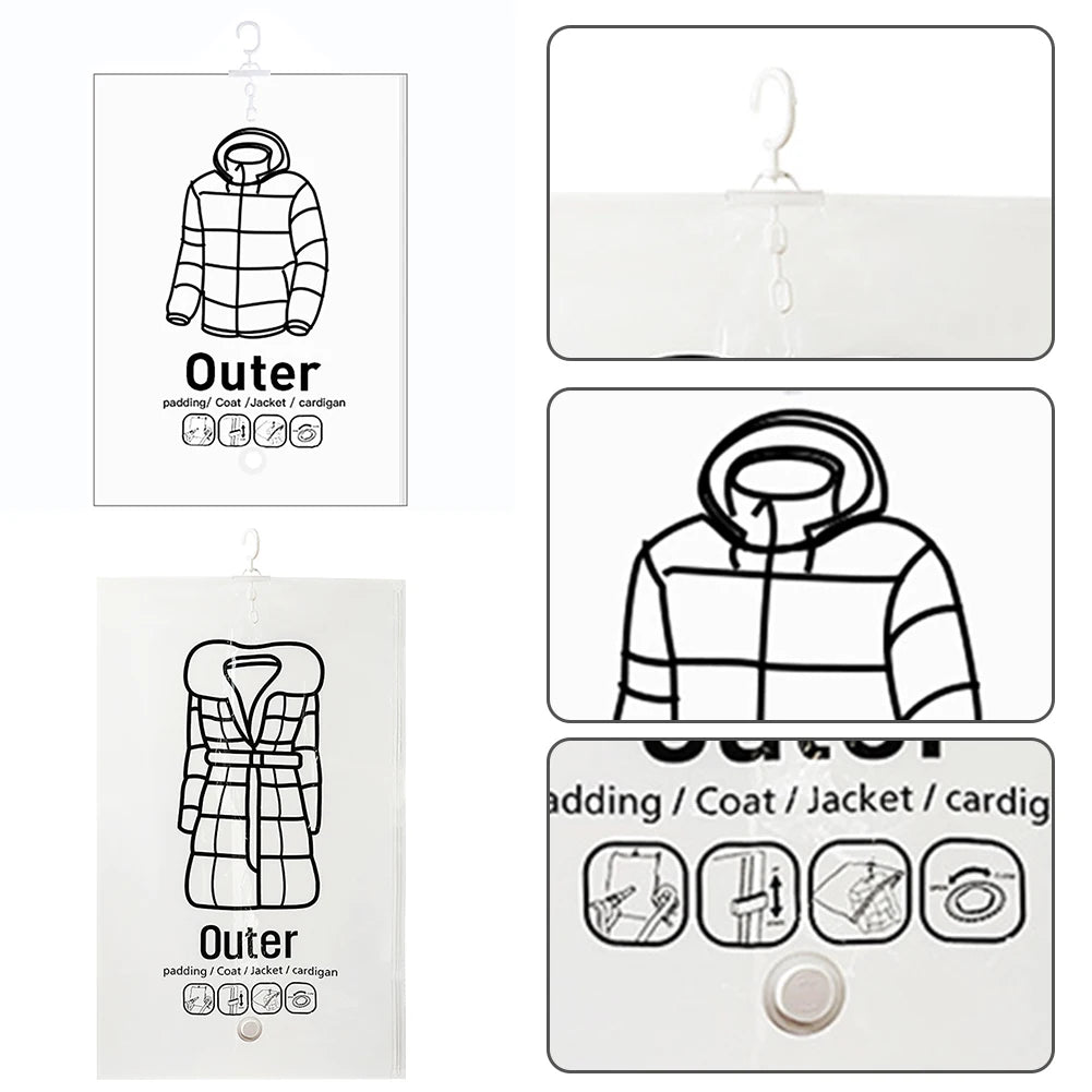 Hanging Vacuum Compression Storage Bags