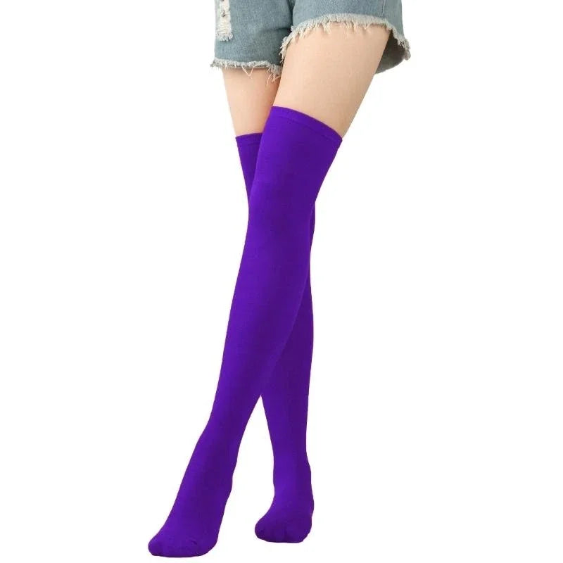 Womens Thigh High Socks Knee Highs Women Girls Slouchy Boot Socks Over Knee Sock 15UB