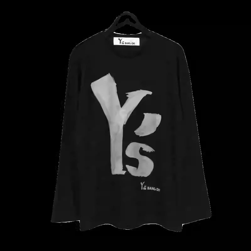 TOP-YAMAMOTO men's short-sleeved T-shirt Summer new round neck loose solid color base shirt Trendy brand half-sleeve