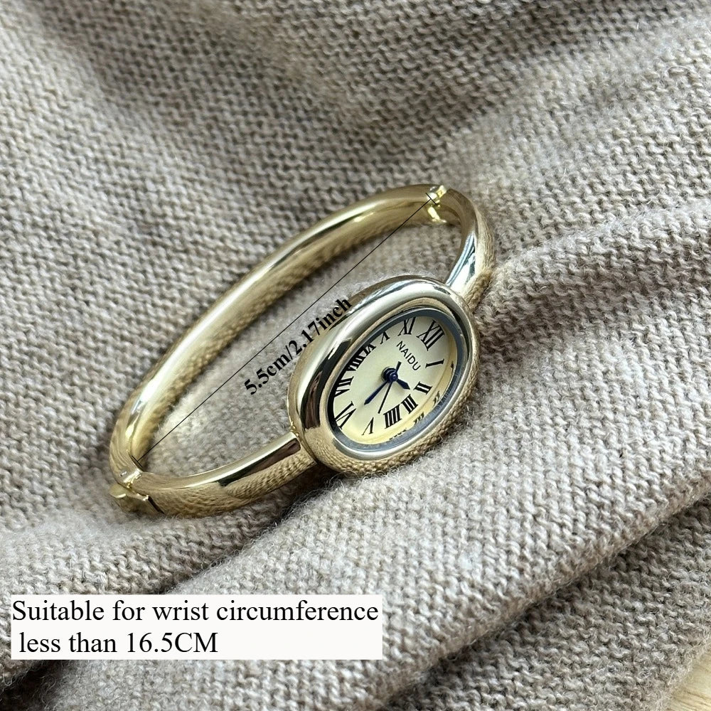Women's Small-Dial Gold-Tone Bracelet Watch