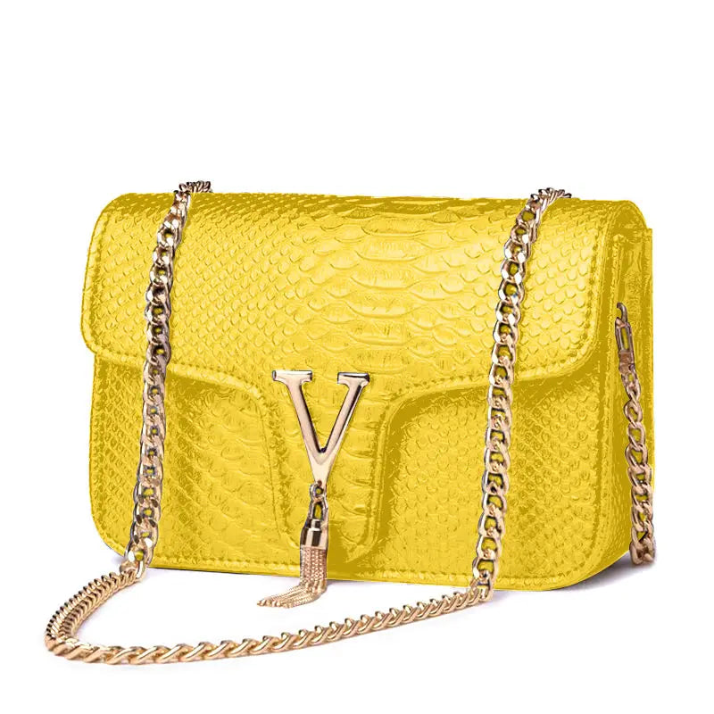 Y2K V-Chain Crossbody Bag