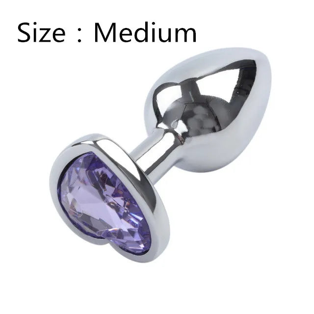 Beginner Stainless Steel Crystal Anal Plug