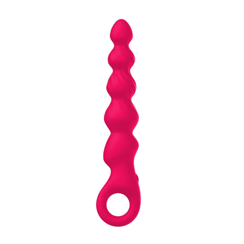 Vibrating Silicone Anal Bead Plug