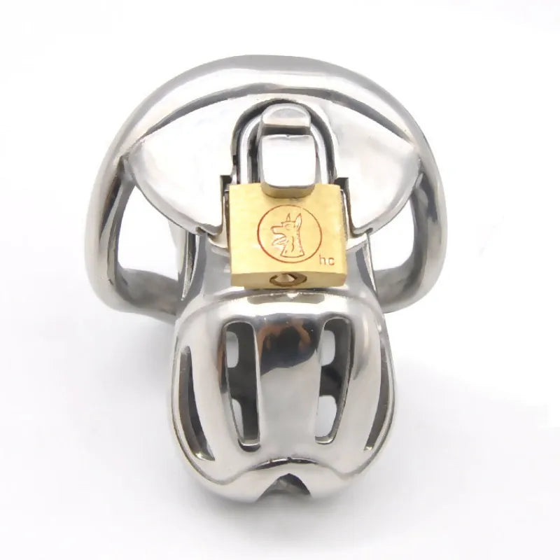 Modular Stainless Steel Electro-Stimulation Chastity Cage