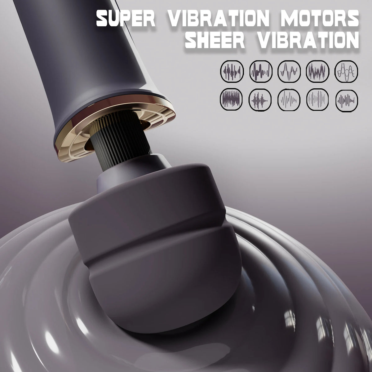 Quiet Waterproof High-Power Wand Vibrator