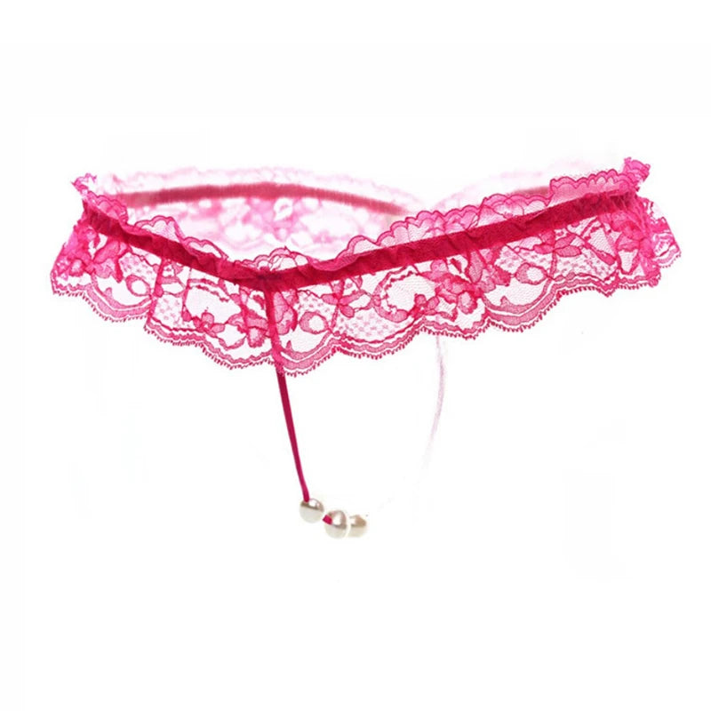 Sexy Lace G String Underwear Women Embroidery Low Waist Thongs Hollow G-String Panties Intimates Underpants