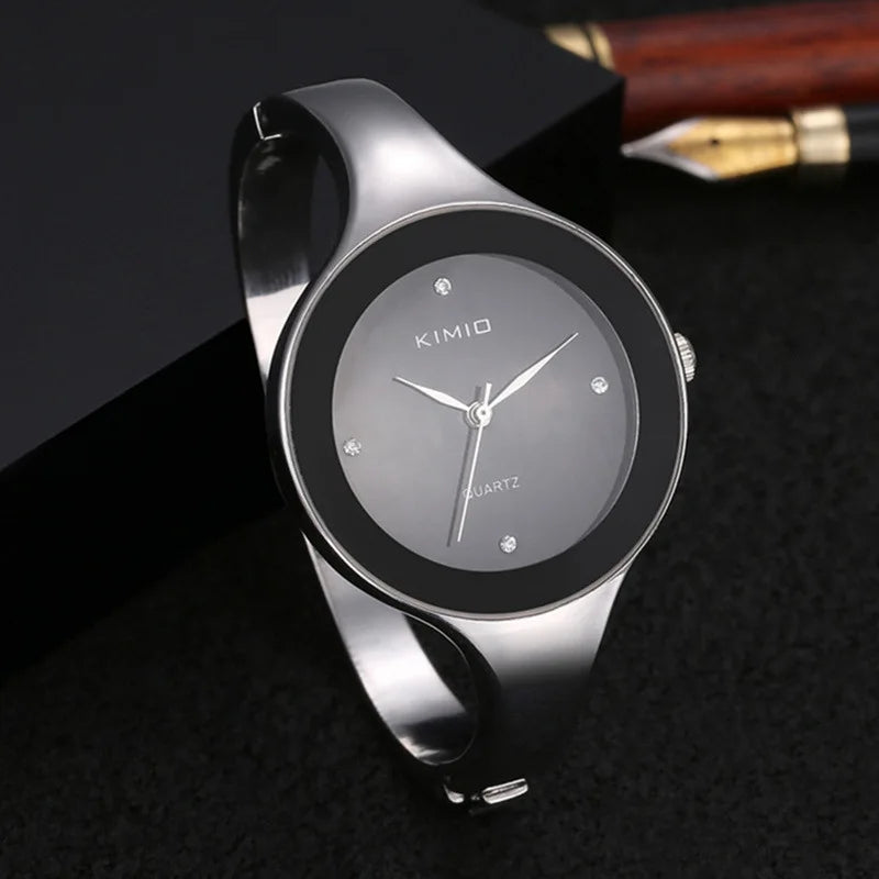 Women Bracelet Watches Fashion Feminino Relogio Wristwatches Stainless Steel Ladies Luxury Crystal Clock Reloj Mujer