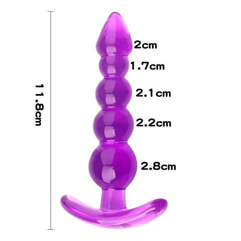 Soft Silicone Anal Bead & Butt Plug