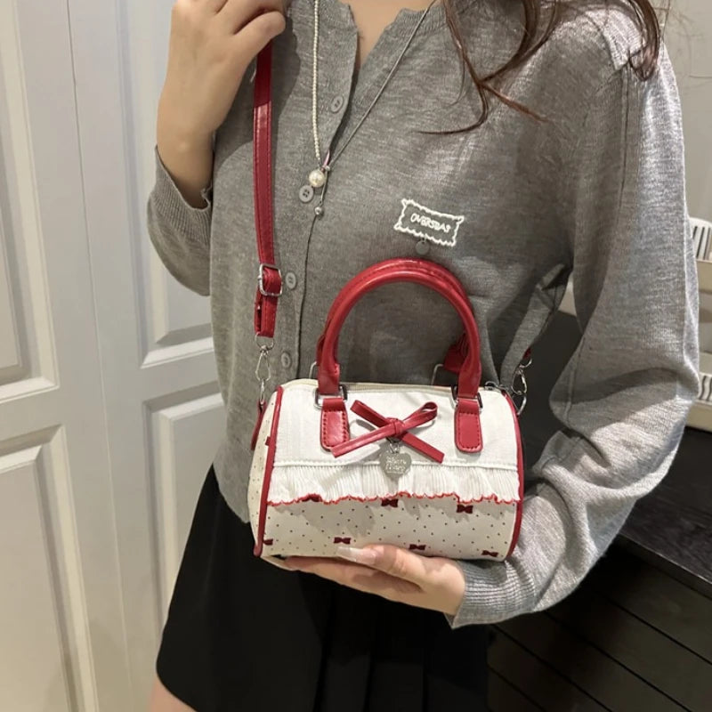 Lolita Bow Lace Crossbody Bag