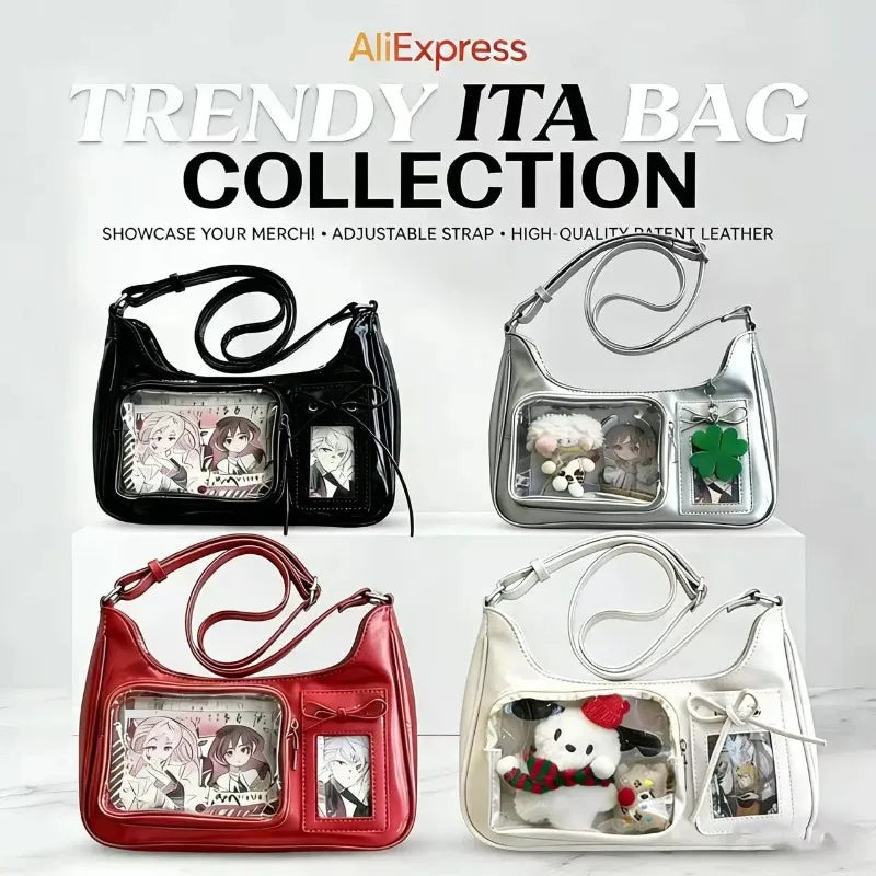Harajuku Transparent Ita Shoulder Bag