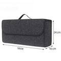 Car Trunk soft Organizer Felt Storage Box Accessories Large Anti Slip Compartment Boot Storage Organizer Tool Car Storage Bag