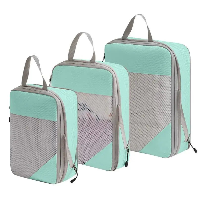 3-Piece Travel Compression Packing Cube Set