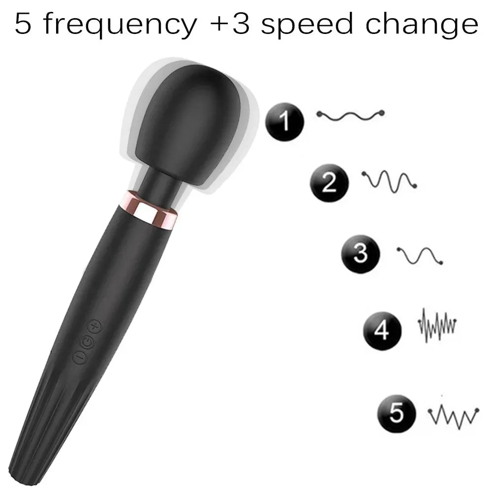 Wand Massager – 5 Vibration Modes/3 Speeds
