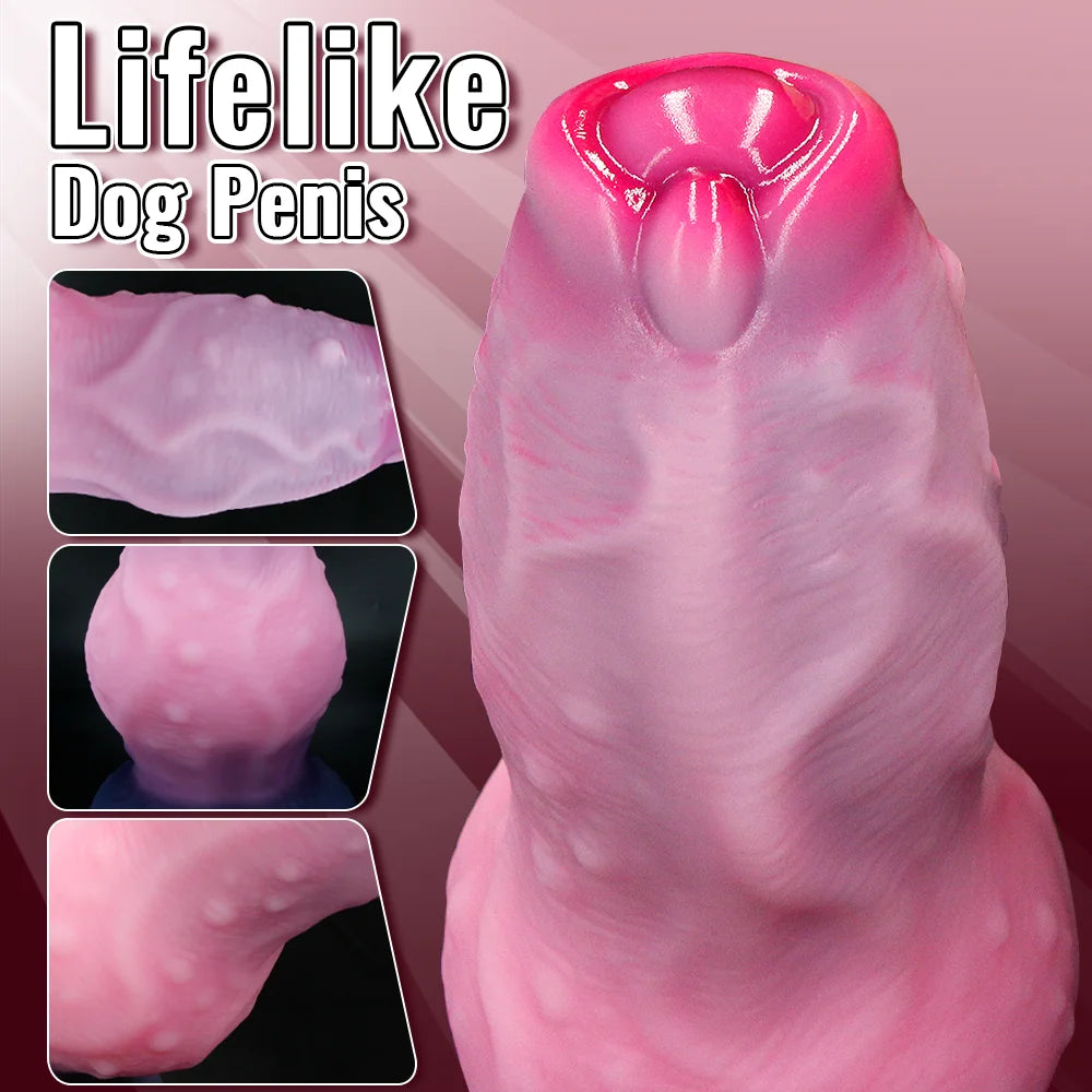 Huge Silicone Animal Dildo Anal Plug Dog Knot Penis Masturbation Prostate Large Butt Plug Sex Toy For Men Women Adult Supplies