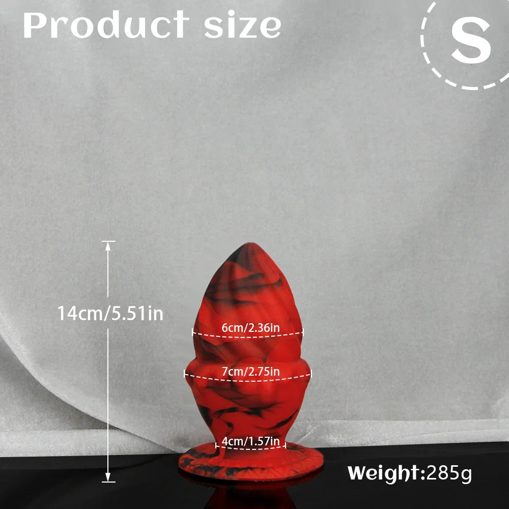 Large Suction-Base Anal Bead Plug