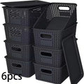 6-Piece Stackable Storage Box Set with Lids