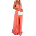 Sexy Dress for Women Wedding Maxi Slip Dress Bridesmaid Banquet V Neck Sexy Backless Lace Long Elegant Evening Dresses