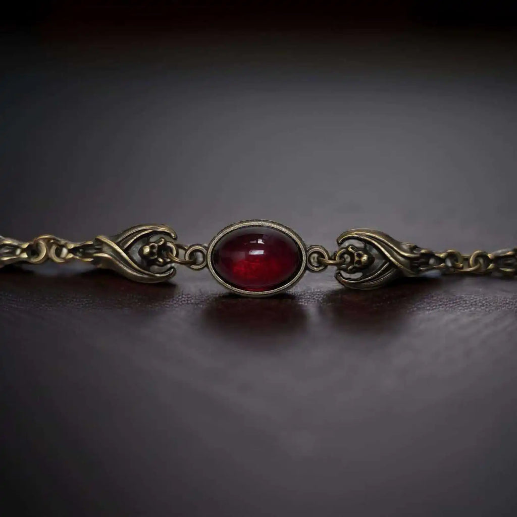 Vampire bat Choker, Gothic jewelry, retro, Pagan, witchcraft accessory, bronze, blood drop, alternative, Choker For Women Girls