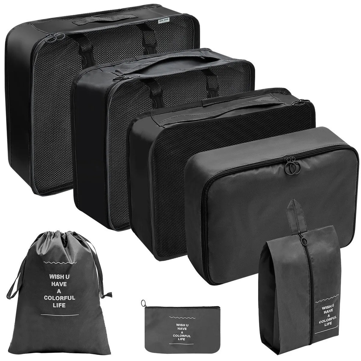 Lightweight Zippered Travel Packing Cube Set