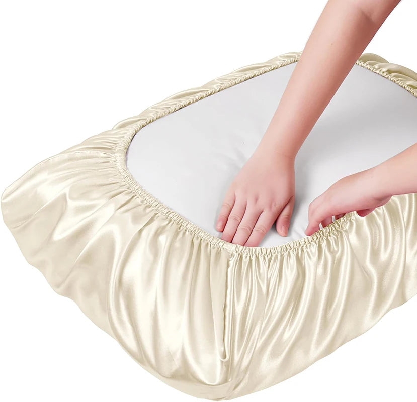 Satin Decorative Pillowcase with Elastic Band