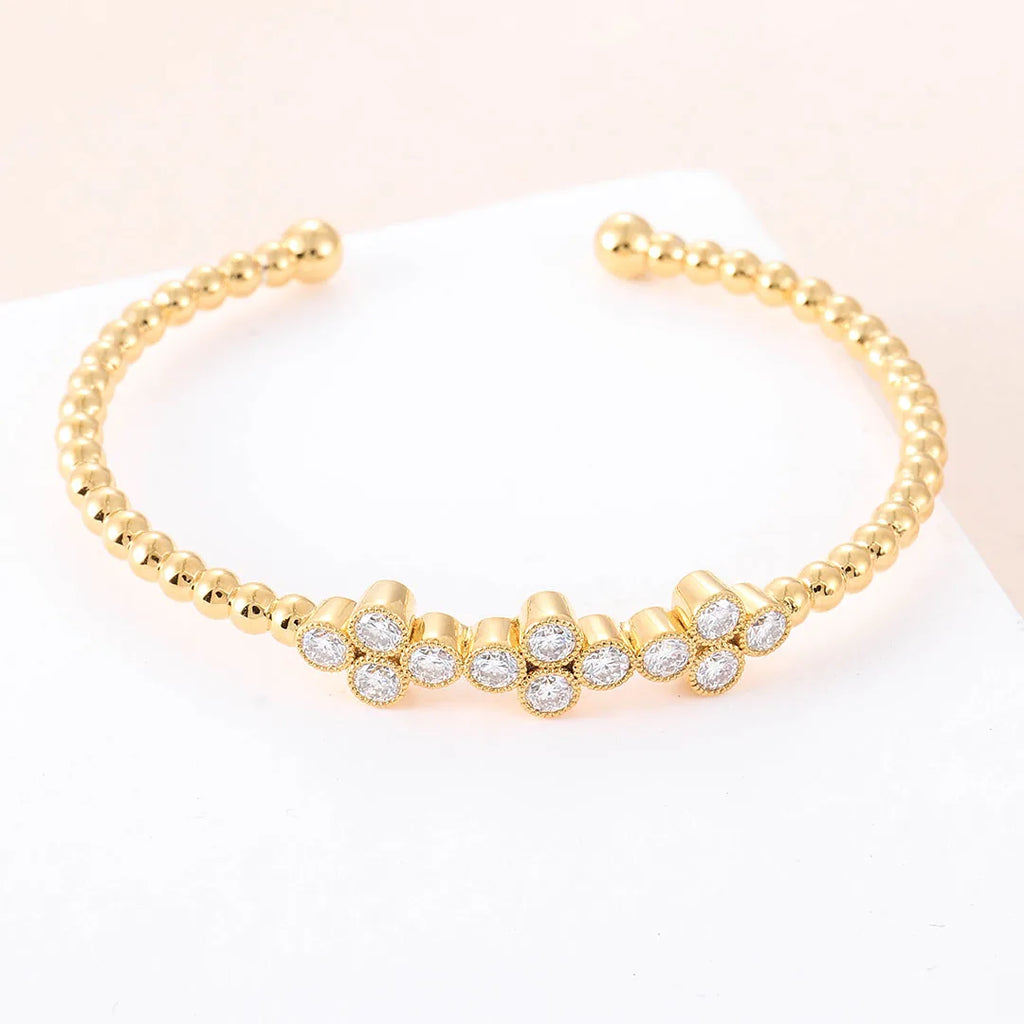 Provence Moissanite Bangles for Women Real K Gold Bracelet Round Cut D Color Custom Jewelry Fashion Bracelets Twisted Bangles
