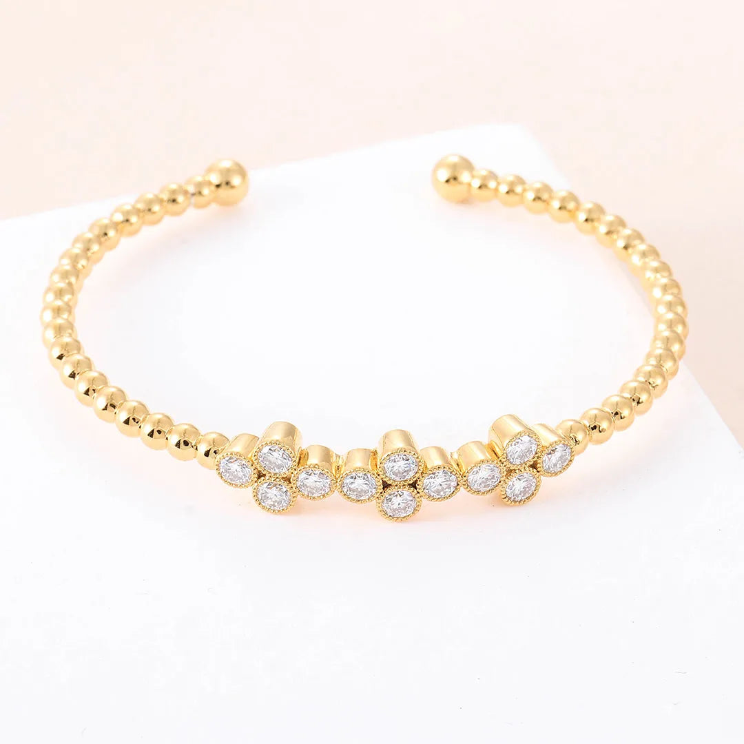 Provence Moissanite Bangles for Women Real K Gold Bracelet Round Cut D Color Custom Jewelry Fashion Bracelets Twisted Bangles