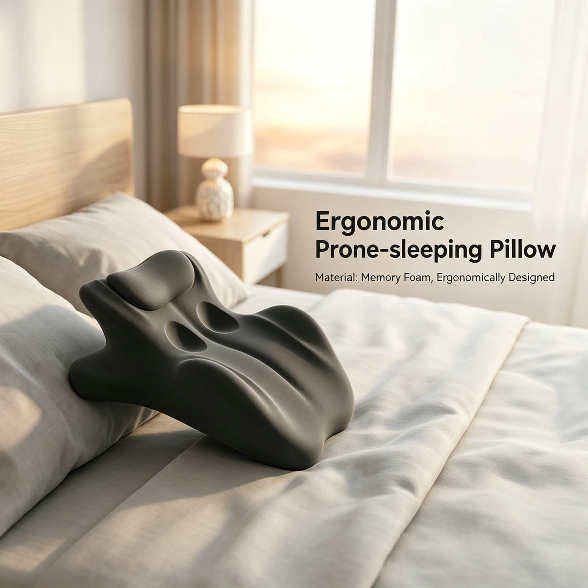Multi-Angle Gray Couple Positioning Wedge Pillow