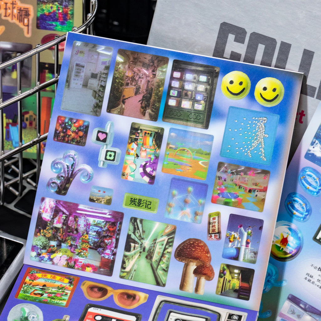 20-Sheet Showa-Style Die-Cut Sticker Book