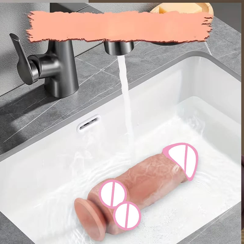 Huge Dildo Realistic Silicone Penis Sex Toys Male Genitals Vaginal Masturbation Suction Cup Dick Anal Dildo For Women Men Gay