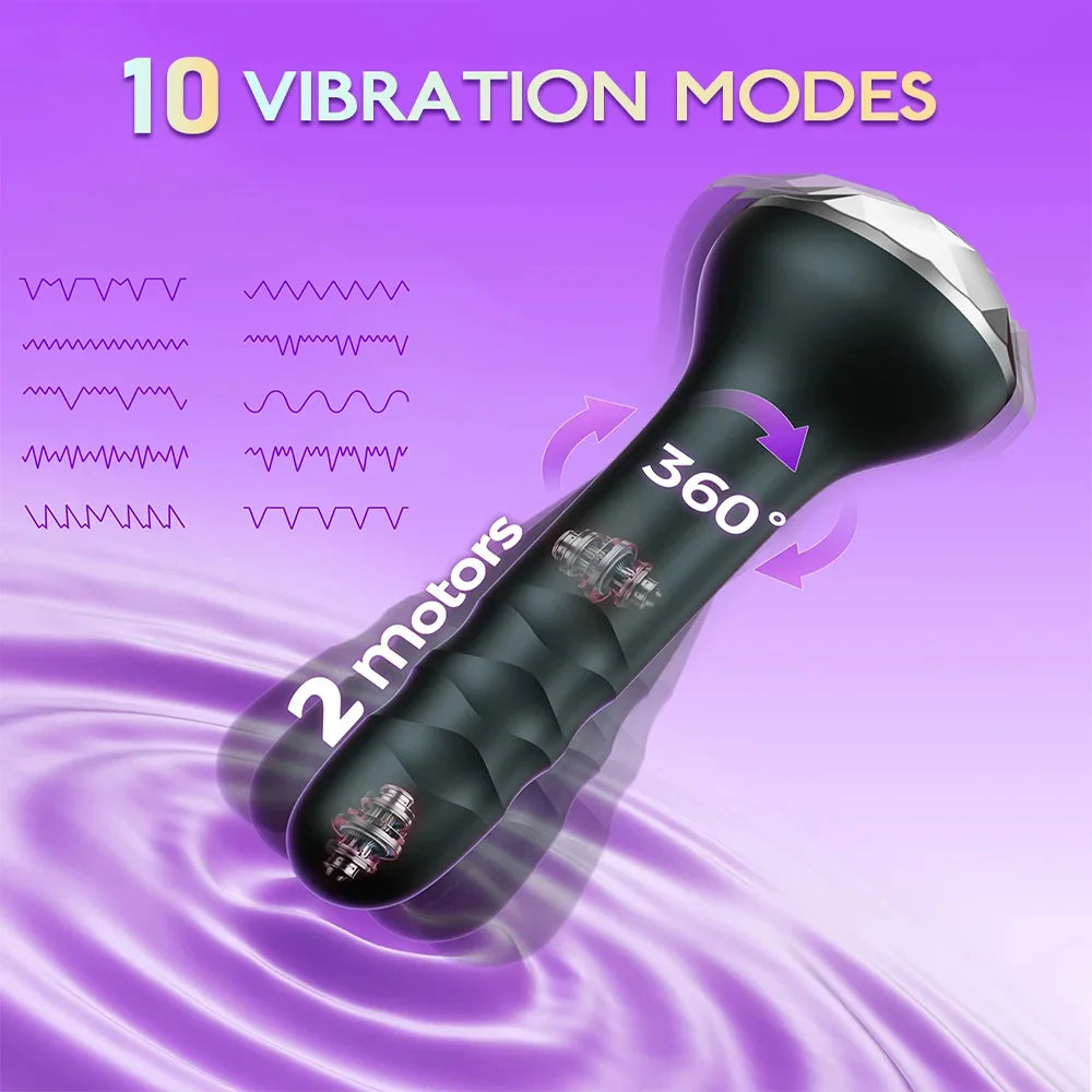 Rotating 10-Mode Anal Massager