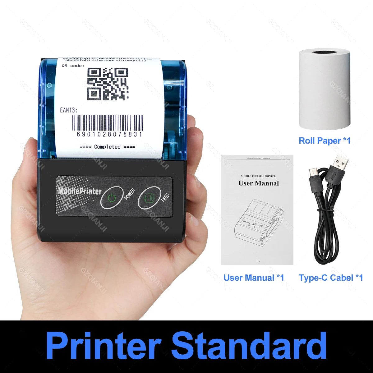 2-Inch Bluetooth USB Receipt Printer