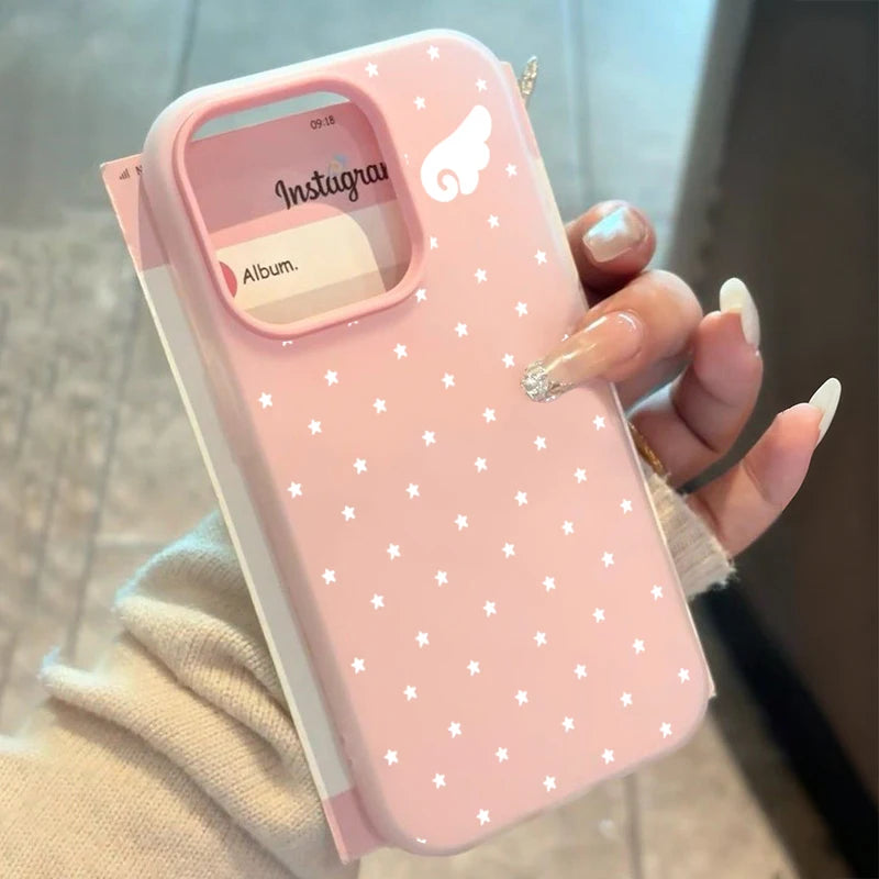 Star & Angel Wings 2-in-1 Phone Case for iPhone