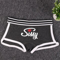 Sexy Lips SISSY Underwear for Women Funny Female Boxer Shorts Cotton Boy Shorts Cute Girl Panties Breathable Womens Intimates
