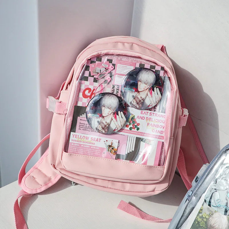 Kawaii Mini Transparent Ita Backpack