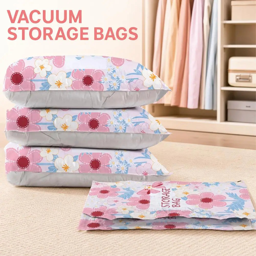 Vacuum Storage Bag Space Saver Compression For Comforters And Blankets Sealer Clothes Travel Packing Organizer